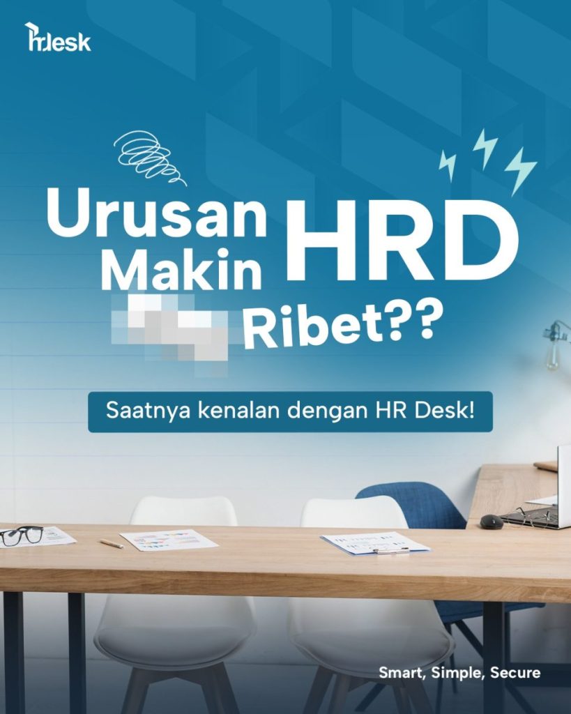 Dashboard aplikasi HRIS dengan fitur lengkap